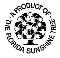 Mark consisting of a stylized citrus tree and the wording A PRODUCT OF THE FLORIDA SUNSHINE TREE Mark consisting of a stylized citrus tree and the wording A PRODUCT OF THE FLORIDA SUNSHINE TREE