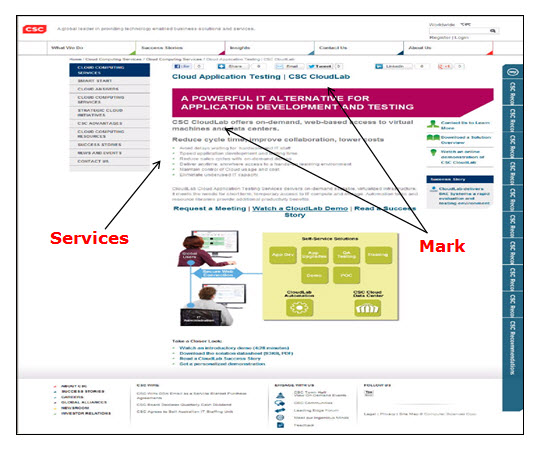 Screenshot of CSC Cloudlab webpage advertising computer services. Screenshot of CSC Cloudlab webpage advertising computer services.