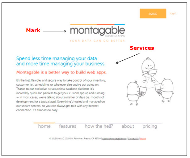 Screenshot of Montagable webpage advertising computer services. Screenshot of Montagable webpage advertising computer services.