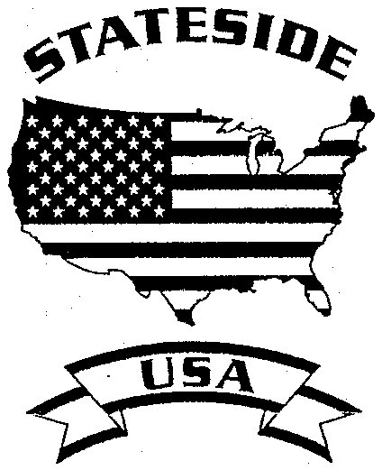 Outline of continental USA with American flag as the background of the country and with the words "Stateside USA" Outline of continental USA with American flag as the background of the country and with the words "Stateside USA"