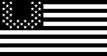 American flag with the stars in the shape of a "U" American flag with the stars in the shape of a "U"