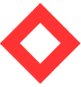Design of the Third Protocol Emblem, composed of a red diamond on a white background Design of the Third Protocol Emblem, composed of a red diamond on a white background