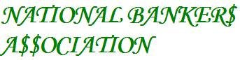 The words National Bankers Association. The letter "S" in each word is represented by the dollar sign. The words National Bankers Association. The letter "S" in each word is represented by the dollar sign.