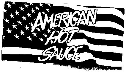 American flag with words "American Hot Sauce" on it American flag with words "American Hot Sauce" on it