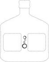 Design comprising a series of circles stylistically representing a group of bubbles, such series being located on the handle of a water bottle. Design comprising a series of circles stylistically representing a group of bubbles, such series being located on the handle of a water bottle.