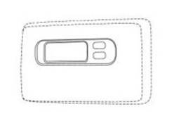Design comprising a three-dimensional configuration of a recessed window portion of a thermostat. Design comprising a three-dimensional configuration of a recessed window portion of a thermostat.