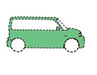 Design comprising the color green shown on a vehicle outlined in broken lines. Design comprising the color green shown on a vehicle outlined in broken lines.