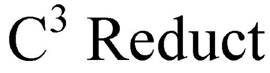 Design comprising the wording 'C3 Reduct' represented in stylized font with the numeral three shown as a superscript after the letter 'C'. Design comprising the wording 'C3 Reduct' represented in stylized font with the numeral three shown as a superscript after the letter 'C'.